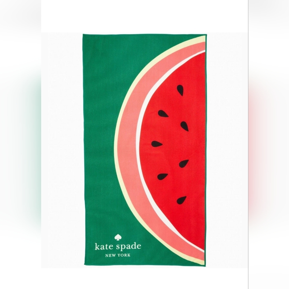 NWT Kate Spade Collectible 34" x 64" Plush Watermelon Beach Towel ● Limited Edit